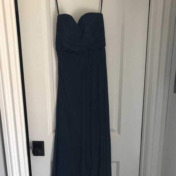 amsale french blue dress Tiana