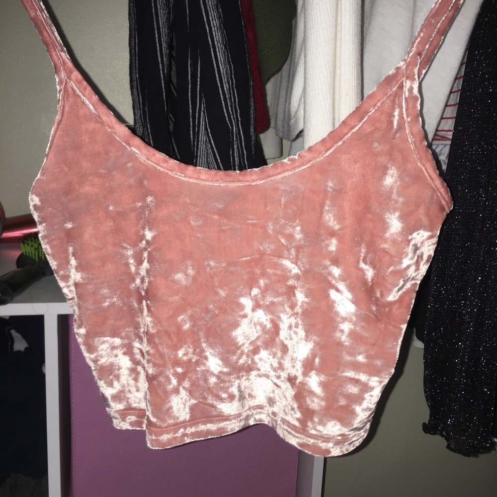 Velvet crop top