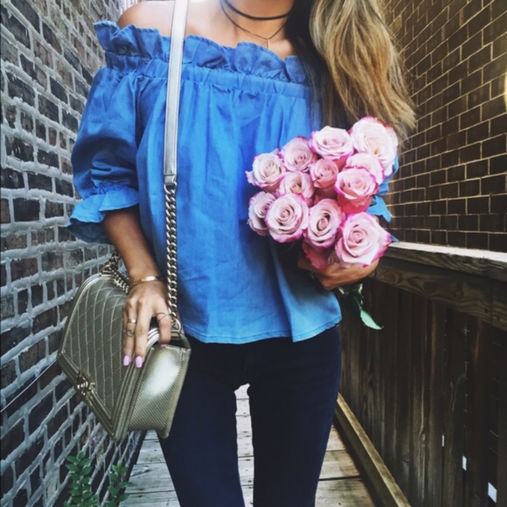 Chambray Top