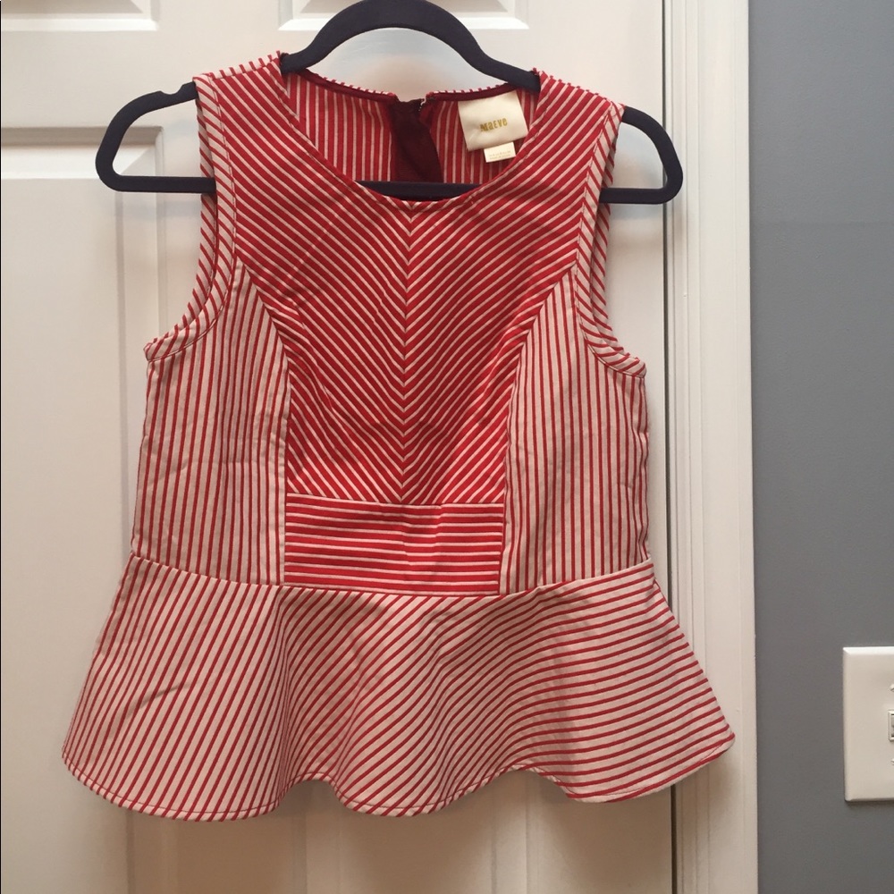 Anthropologie peplum top