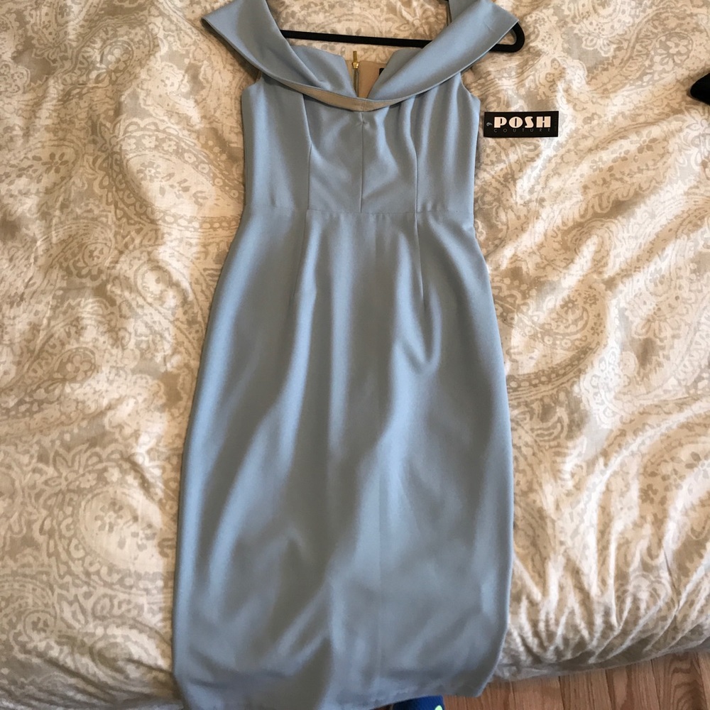 Posh Couture Light Blue Dress (wantmylook)