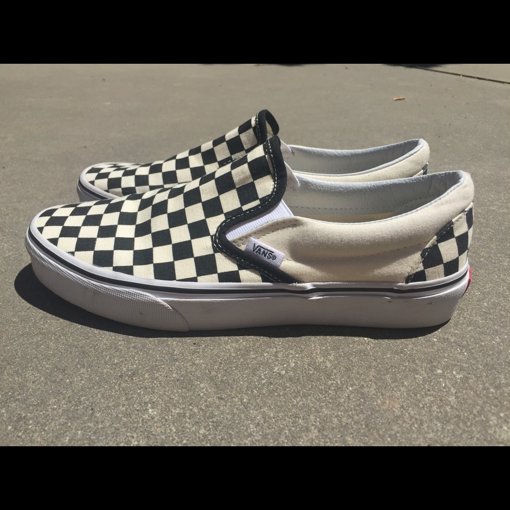 Barely Worn Checkerboard Vans