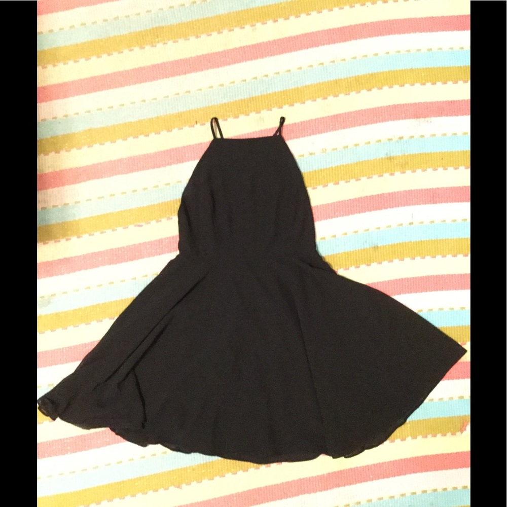 Mini black dress