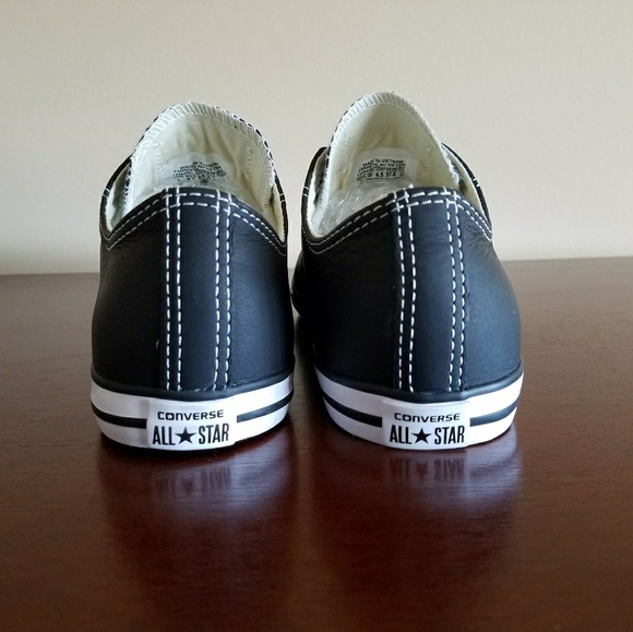 Converse All Star Low Top Black leather sneakers - Picture 3 of 5
