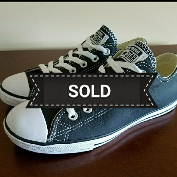 Converse Shoes - Converse All Star Low Top Black leather sneakers