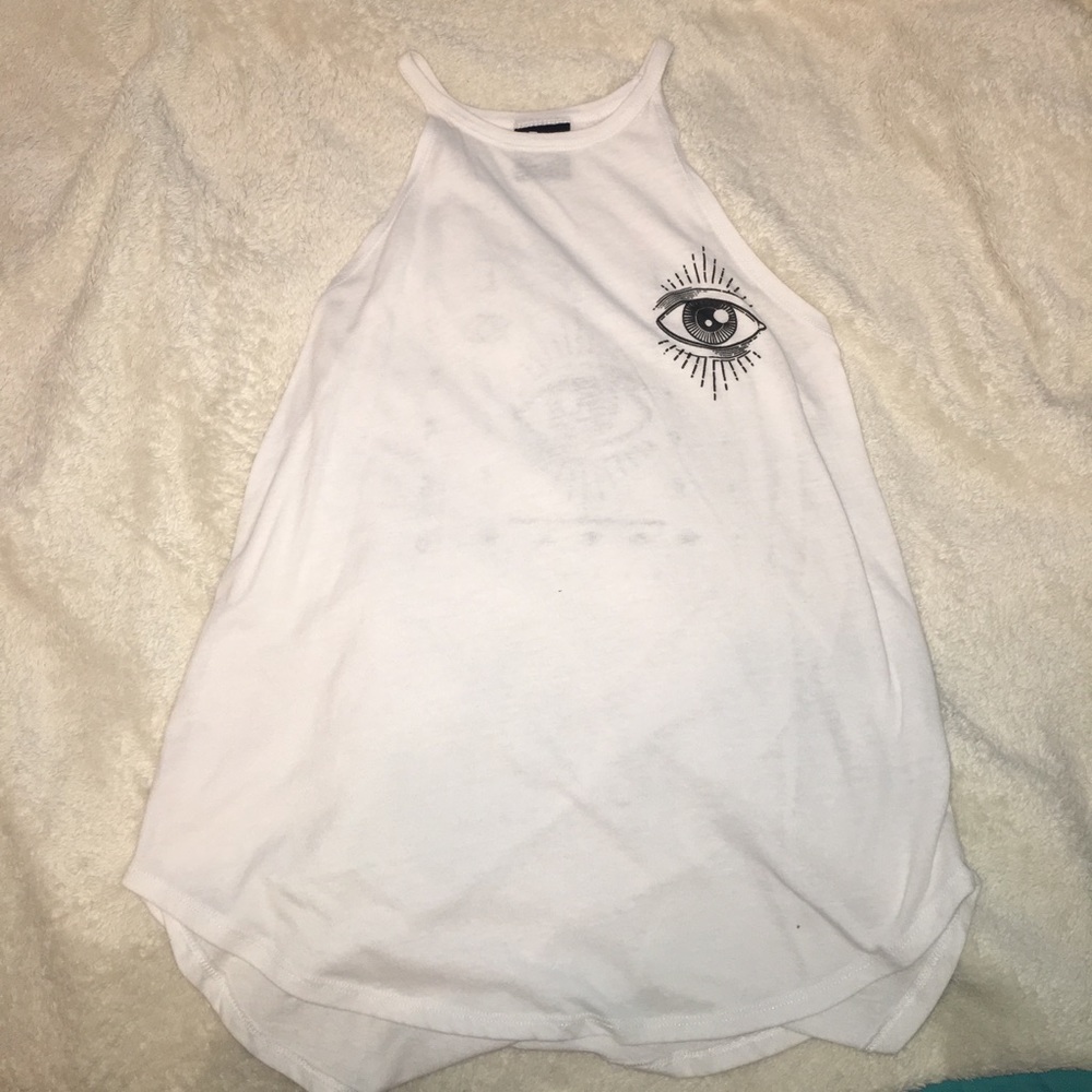 white tank top