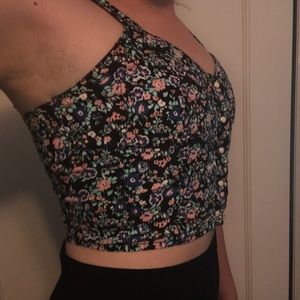 DIVIDED 🌺Bustier Floral Top