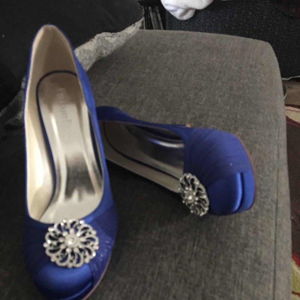 Royal blue heels