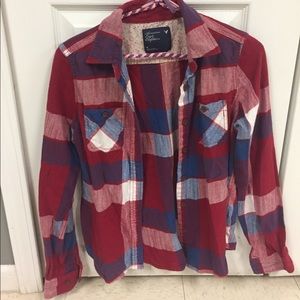 American Eagle plaid button down