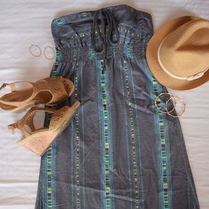 Hurley Grey Patterned Beachy Maxi