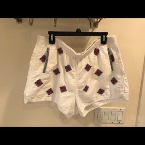 J Crew embroidered shorts