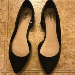 Black Dress Leather Flats