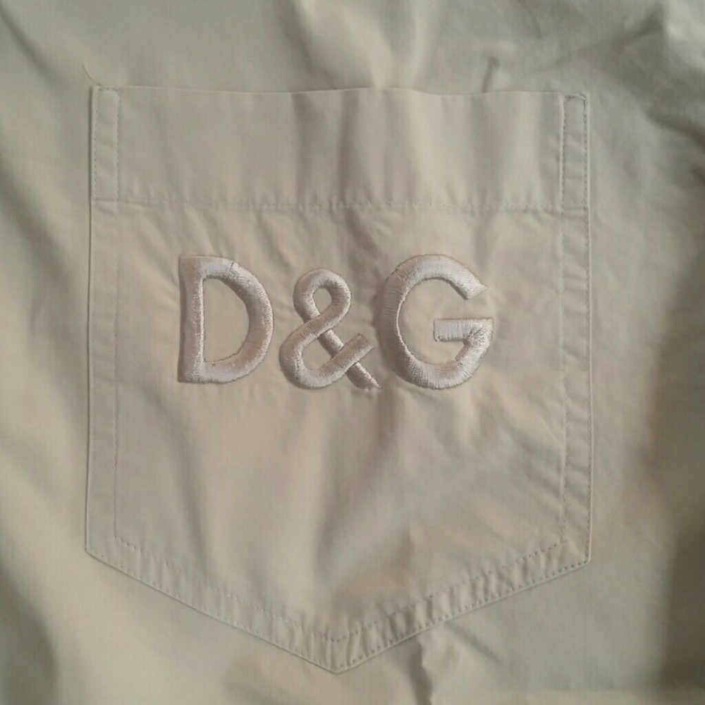 D&G khaki colored dress shirt, XL (40/54)