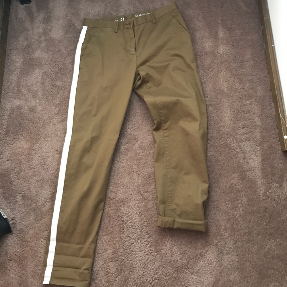 Tuxedo style khakis