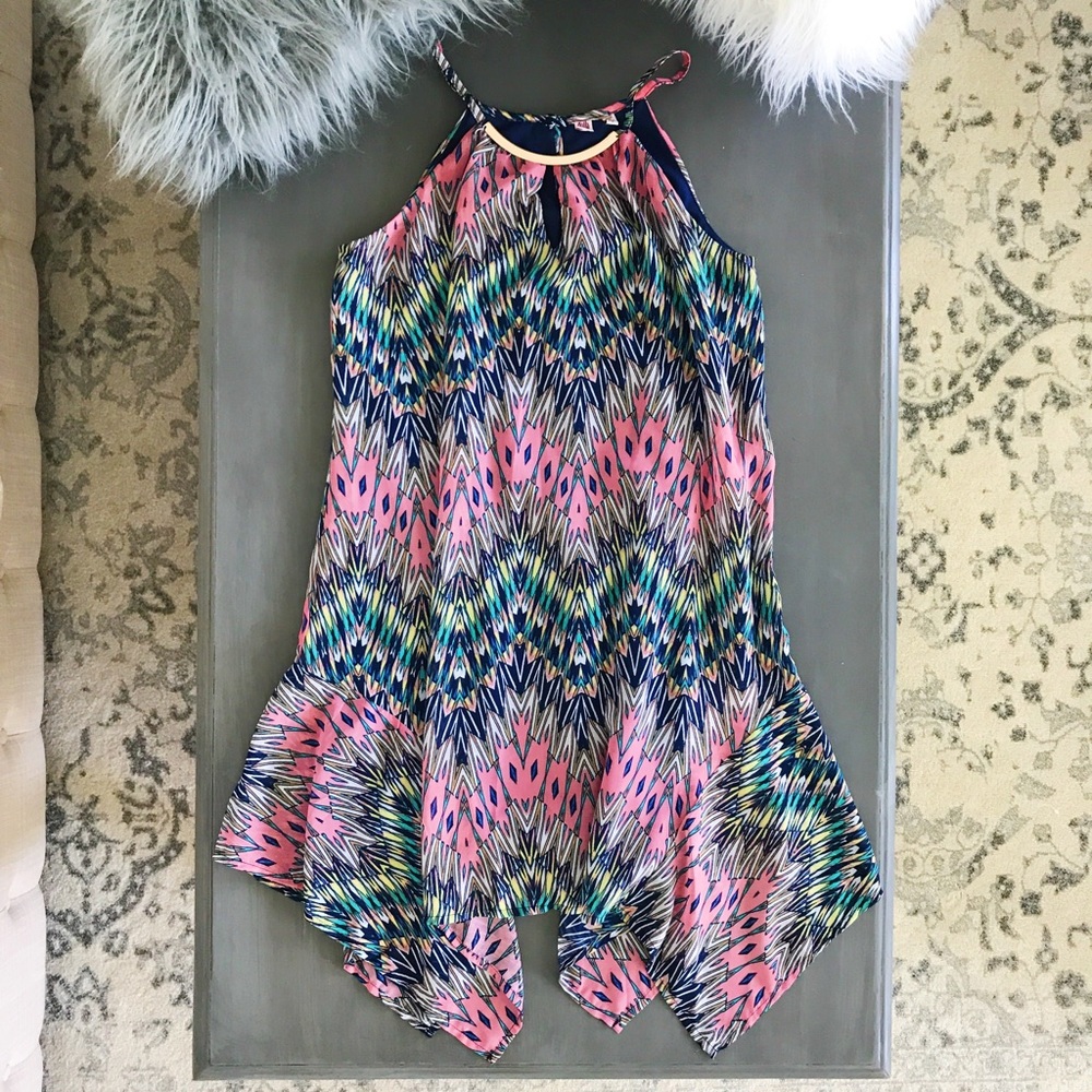 Colorful Summer Print Dress