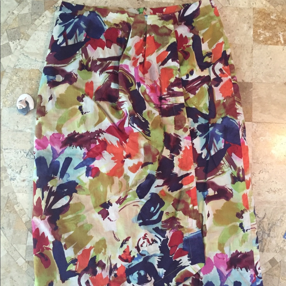 Joseph A Floral Print Skirt
