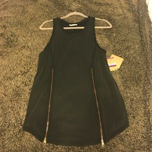Rachel Roy zip front tank top