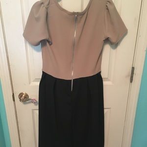 A lularoe dress one piece. Black and Tan.