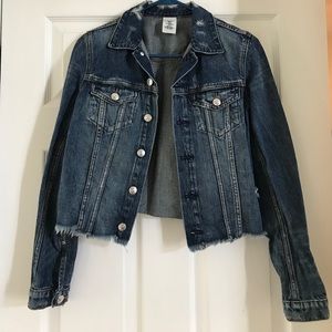 H&M Frayed Denim Jacket