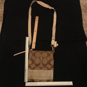 PRICE DROP Coach tan small cross body clutch