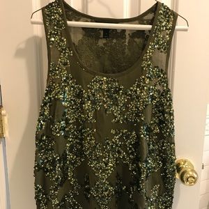 J. Crew sequin shirt
