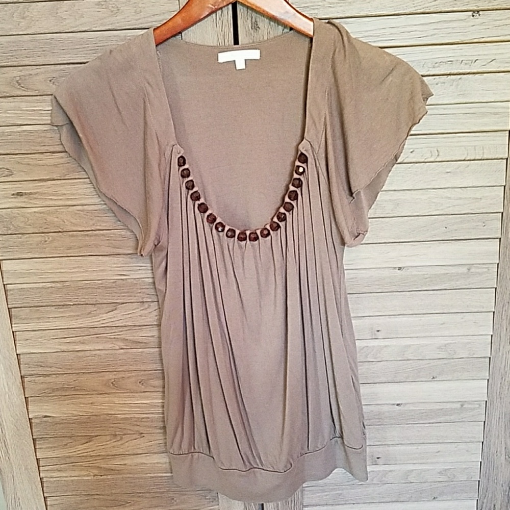 Fun Beaded Neckline Top