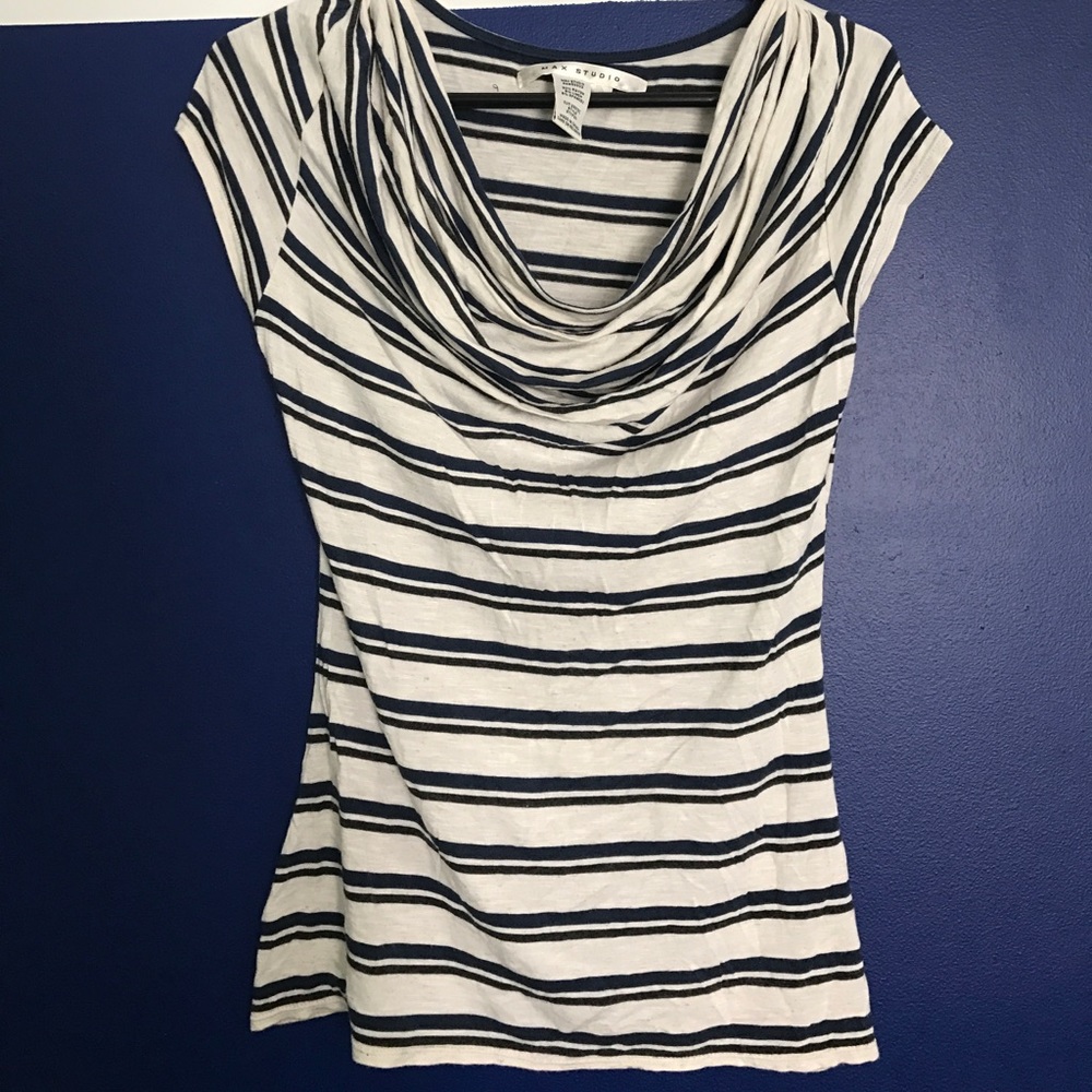 Max Studio Striped Blouse/T-Shirt