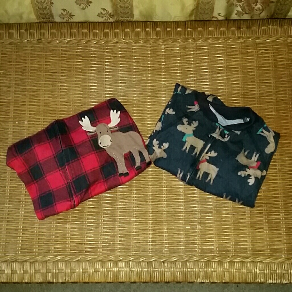 *SOLD* Carters Reindeer Footie PJs