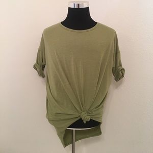 LuLaRoe Small Green Irma Shirt
