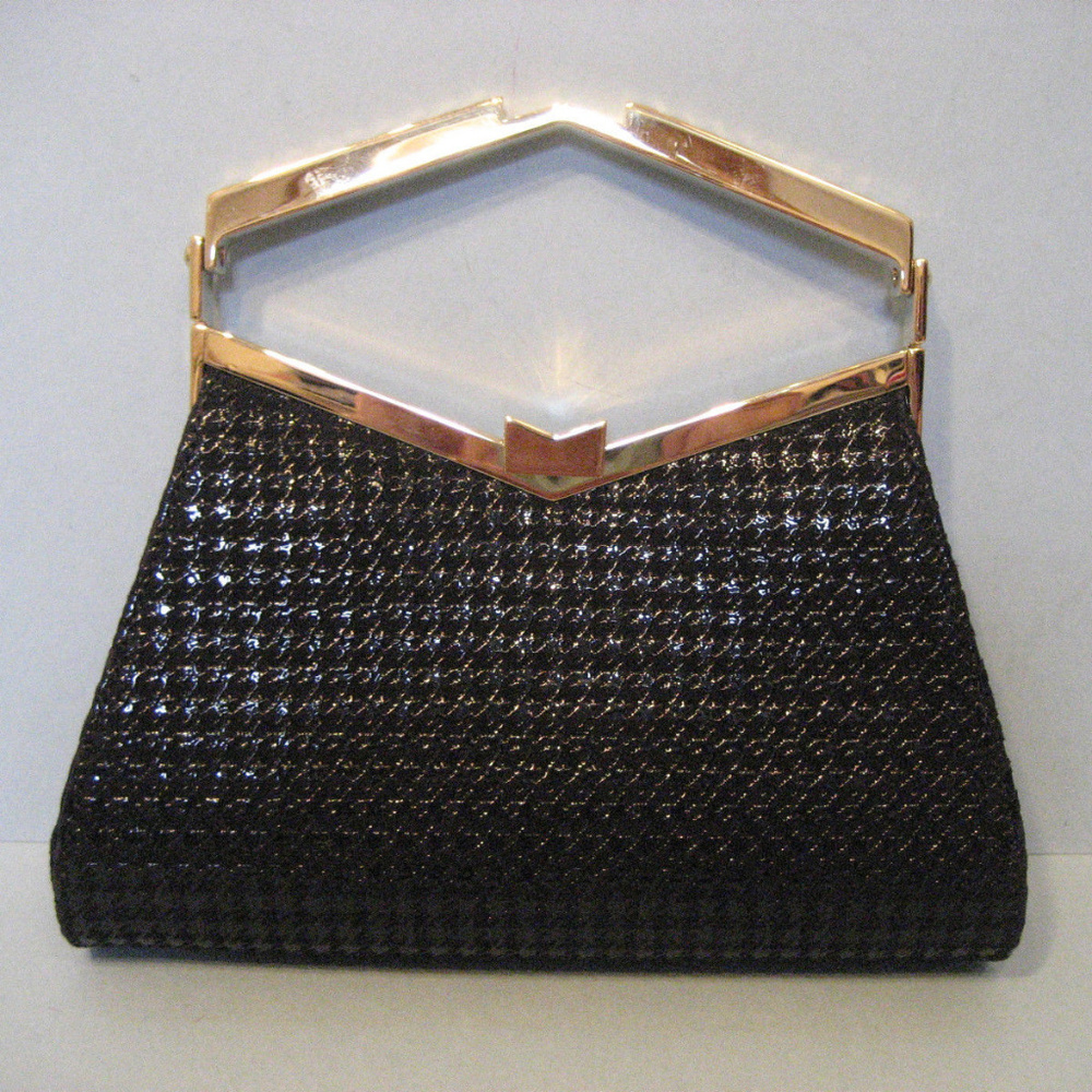 J. Mendel MINUIT CLUTCH Handbag With Gold Hardware
