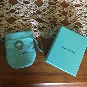 Tiffany and Co sterling silver engraved ring sz 7