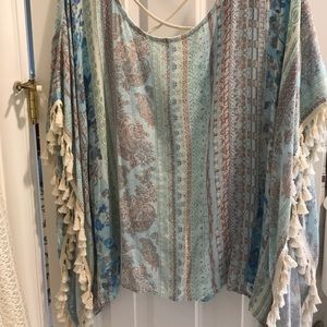 Surf Gypsy beach tasseled top
