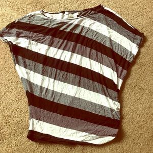 Back and white stripped blouse