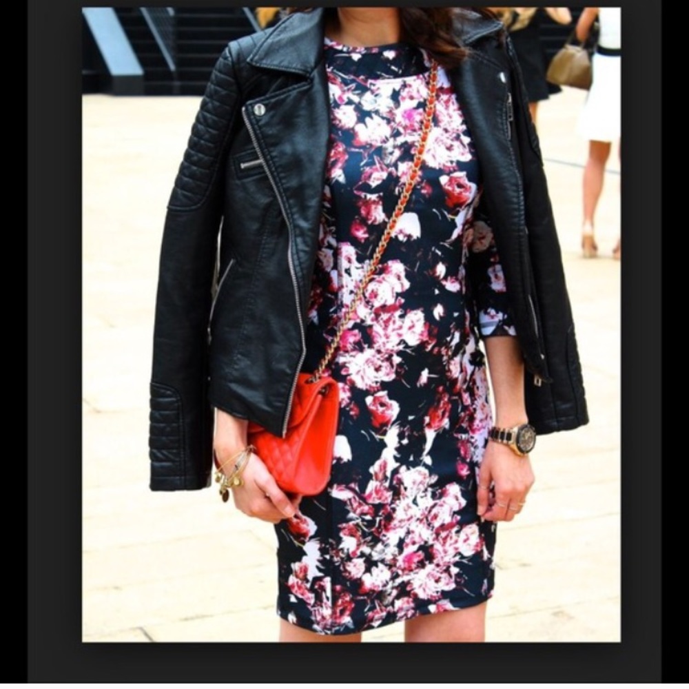 H&M floral bodycon dress size XS - Picture 1 of 7