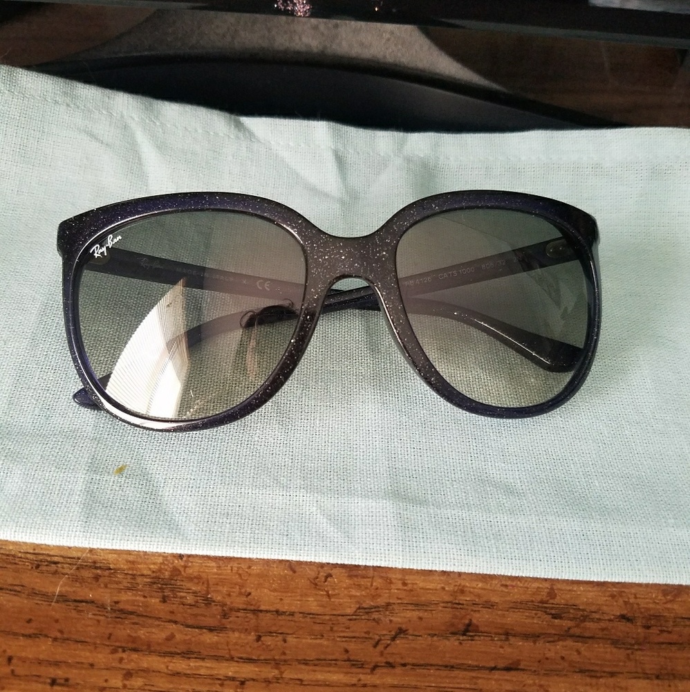 👑HOLD!!!👑Ray-Ban Cats 1000 Purple / Glitter