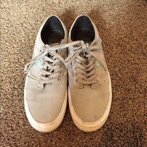 Grey and white OTW Vans size 10