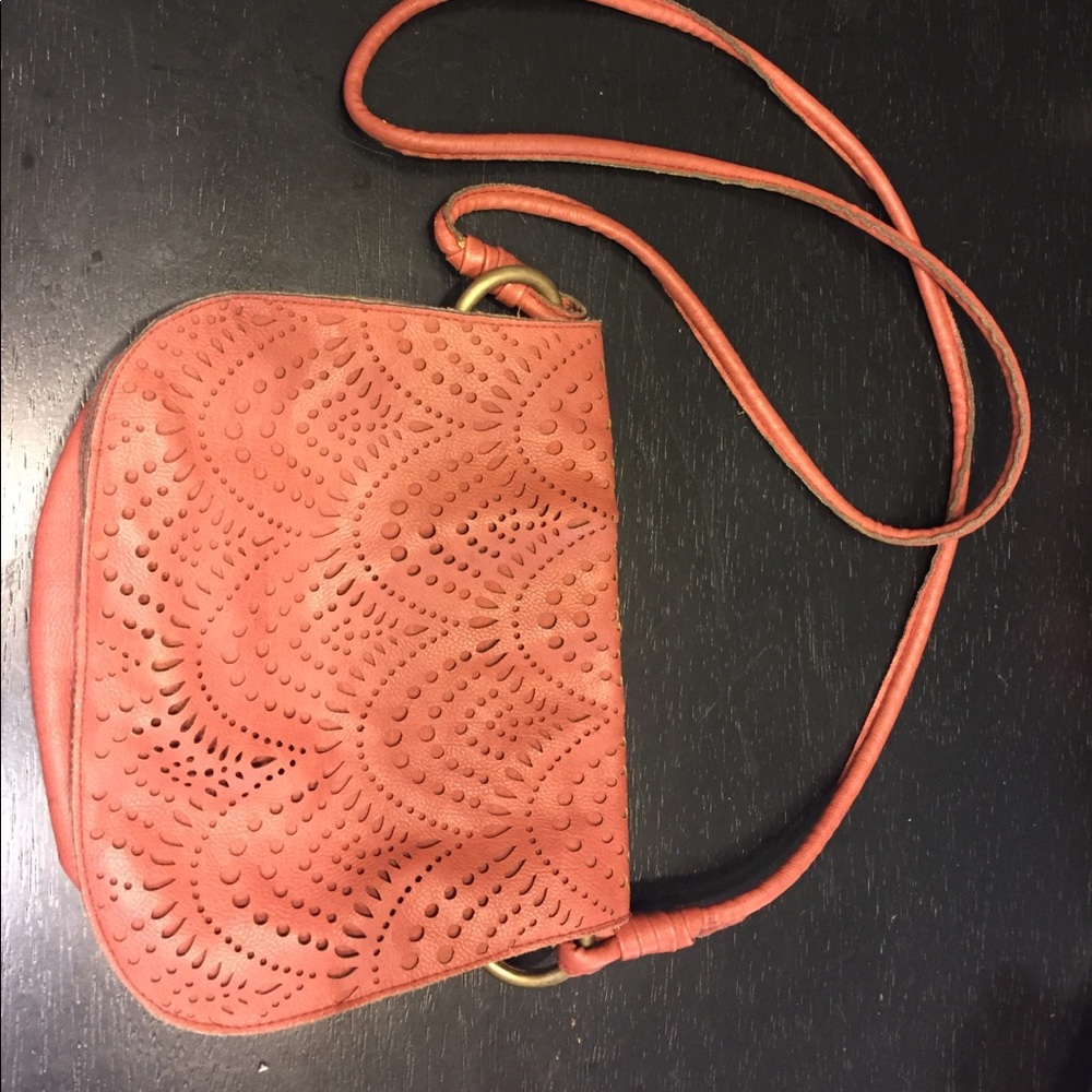 American Eagle over the shoulder light brown purse
