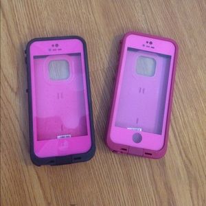Pink iPhone 5s lifeproof case