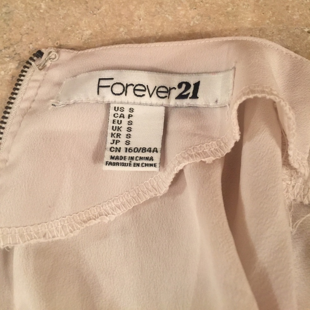 Forever 21 Pearl Embellished Peplum Top - Picture 5 of 6