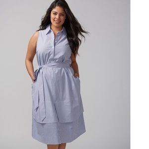 Lane Bryant sleeveless shirt dress