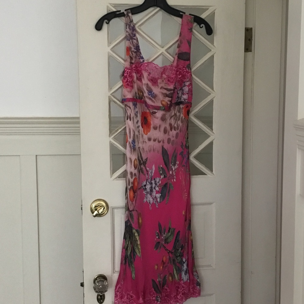 Class Roberto Cavalli silk dress size 44 (8)