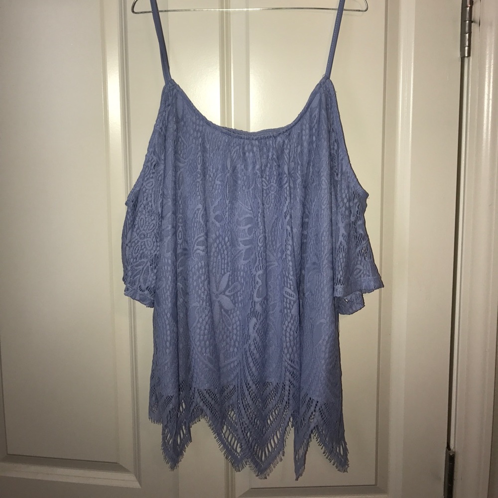 Off the Shoulder Lace Shirt