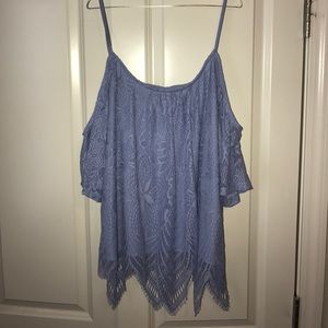 Off the Shoulder Lace Shirt