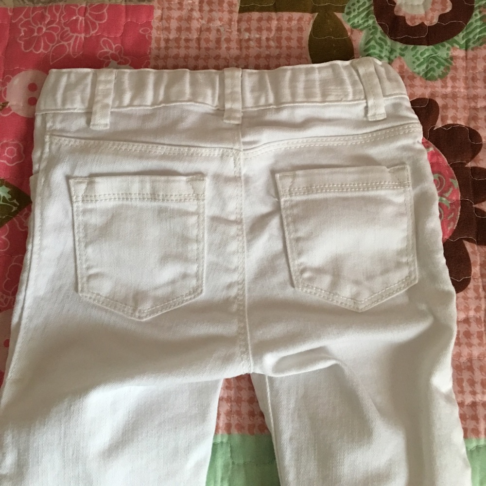 White jeans for toddler girl - Picture 3 of 4