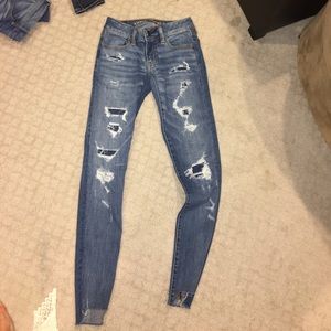 American Eagle ripped jeans