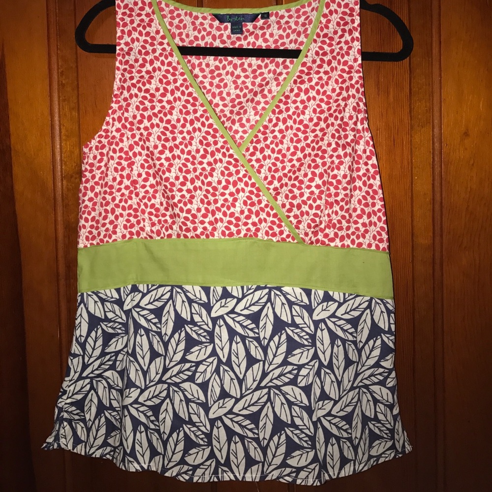 Like New. Boden Faux Wrap tank top.