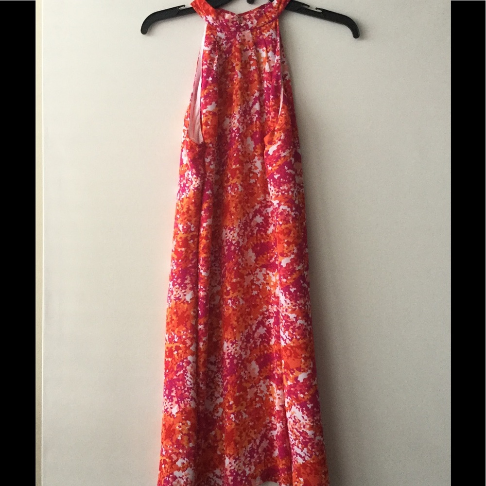 Pink print dress