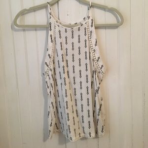 Mudd Patterned Halter Tank Top
