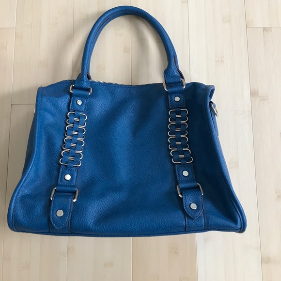 Great condition blue leather bag - Picture 1 of 2