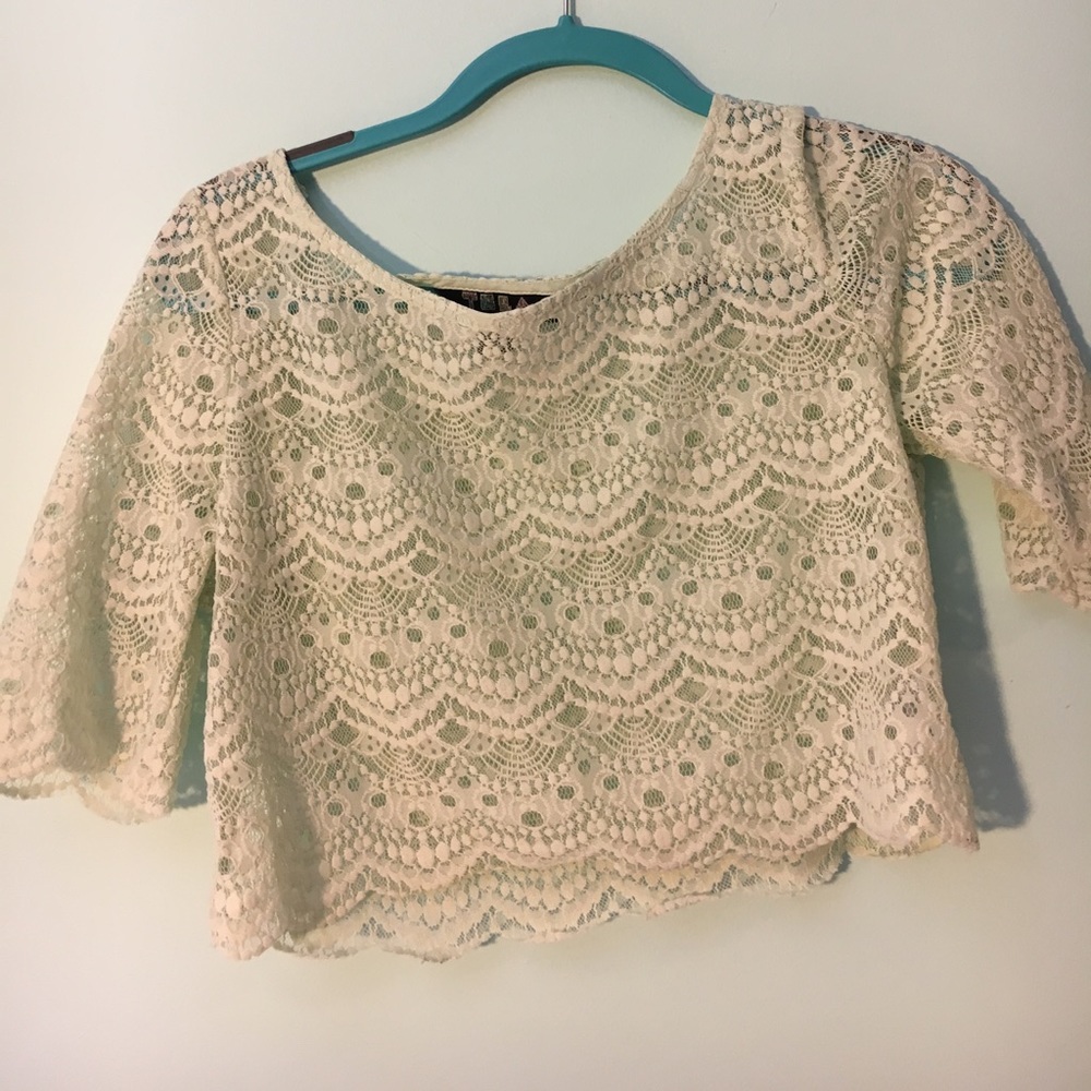 Lace crop top
